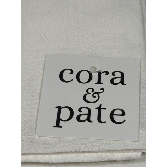 Cora & Pate Tea Towel Kitchen White Flour Sack Funny "My Biggest Strength.." NWT - Picture 3 of 5